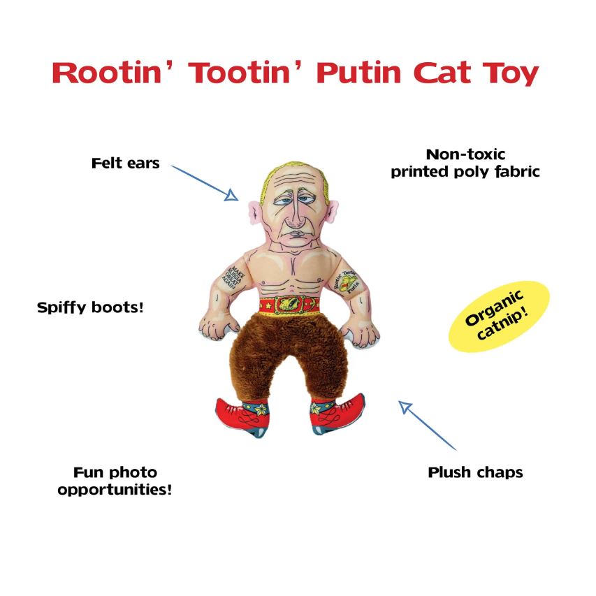 Rootin' Tootin' Putin - Political Parady Catnip Toy - Fuzzu