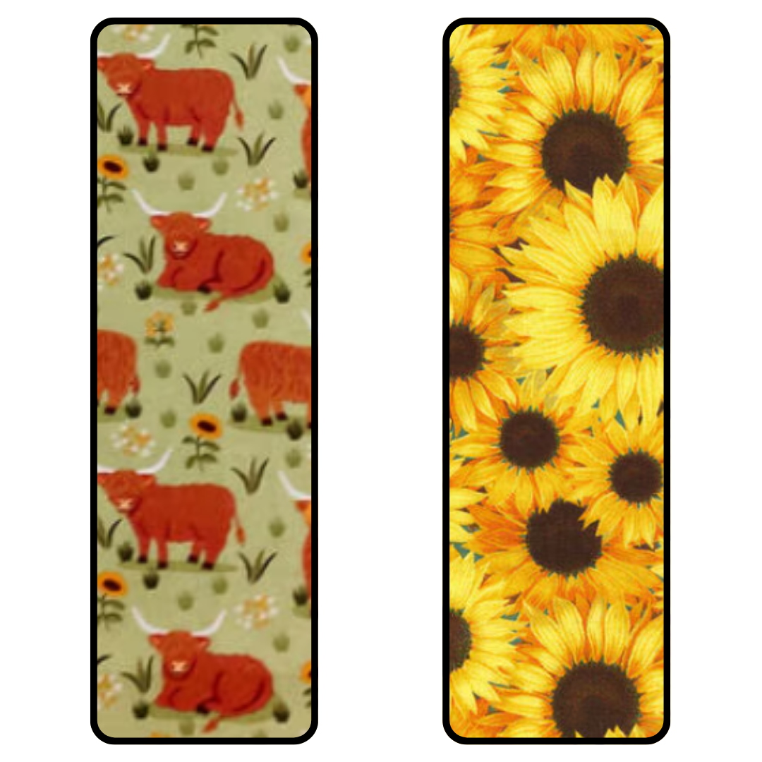 Highland Cows Sunflowers - Kitty Kickers