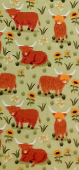 Highland Cows Sunflowers - Kitty Kickers